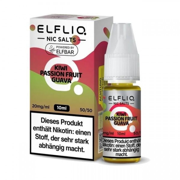 Kiwi Passion Fruit Guava - Elfliq by Elfbar Nikotinsalz Liquid