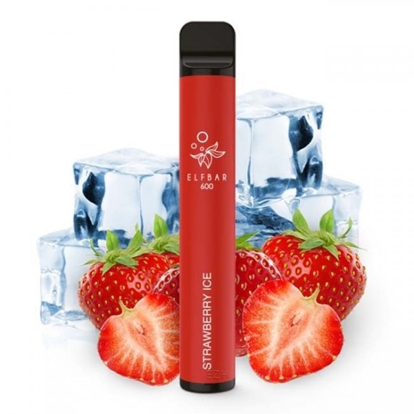 Strawberry Ice Elf Bar 600 - Einweg E-Zigarette