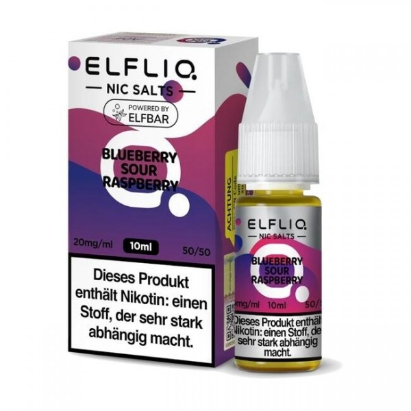 Blueberry Sour Raspberry - Elfliq by Elfbar Nikotinsalz Liquid