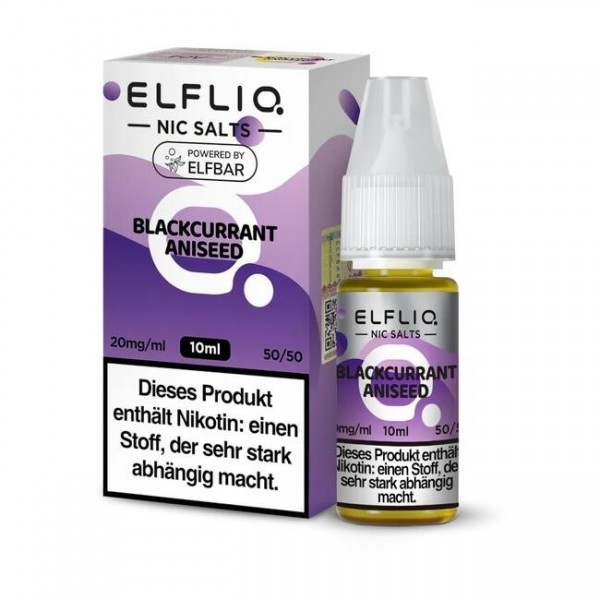 Blackcurrant Aniseed - Elfliq by Elfbar Nikotinsalz Liquid