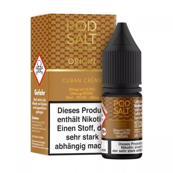 Cuban Creme - Pod Salt Origin Nikotinsalz Liquid