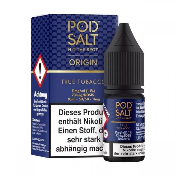 True Tobacco - Pod Salt Origin Nikotinsalz Liquid