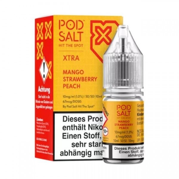 Mango Strawberry Peach - Pod Salt X Nikotinsalz Liquid