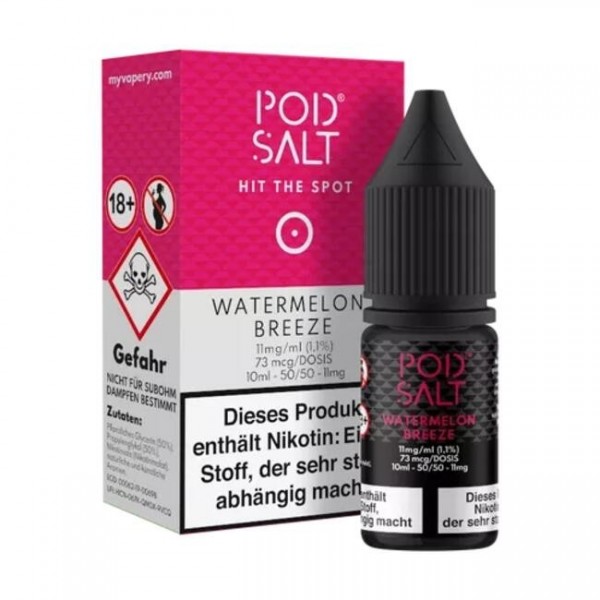 Watermelon Breeze - Pod Salt Nikotinsalz Liquid