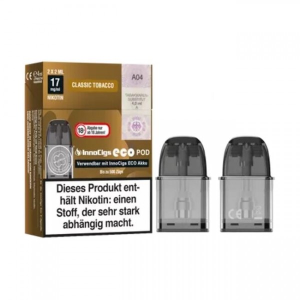 Classic Tobacco - InnoCigs - Eco Prefilled Pod (2er-Pack)