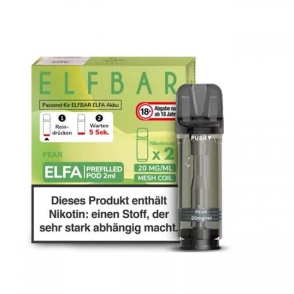 Pear - Elf Bar - Elfa Prefilled Pod (2er-Pack)