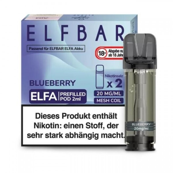 Blueberry - Elf Bar - Elfa Prefilled Pod (2er-Pack)