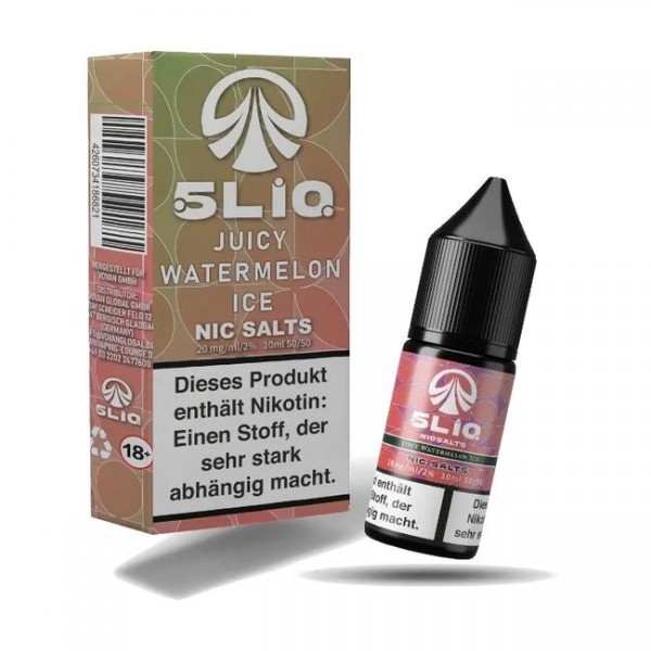 Juicy Watermelon Ice - 5LIQ Nikotinsalz Liquid