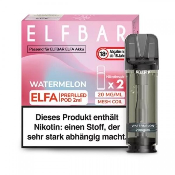 Watermelon - Elf Bar - Elfa Prefilled Pod (2er-Pack)