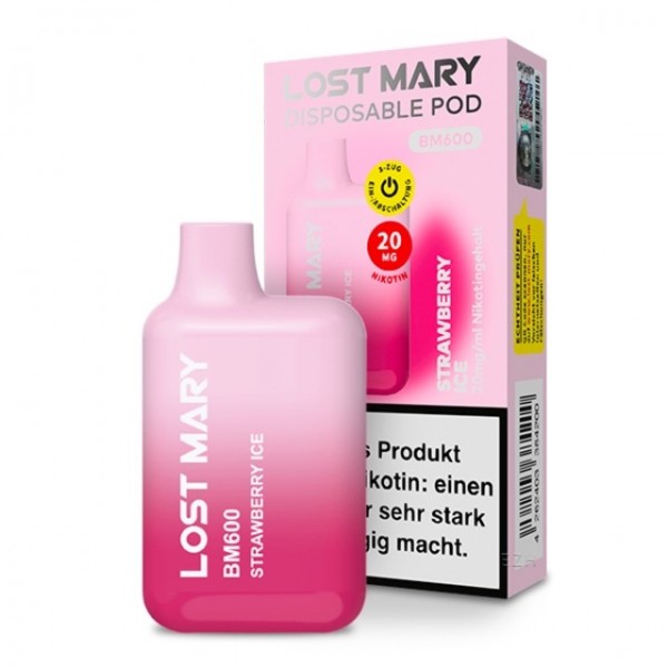 Strawberry Ice Elf Bar Lost Mary BM600 - Einweg E-Zigarette