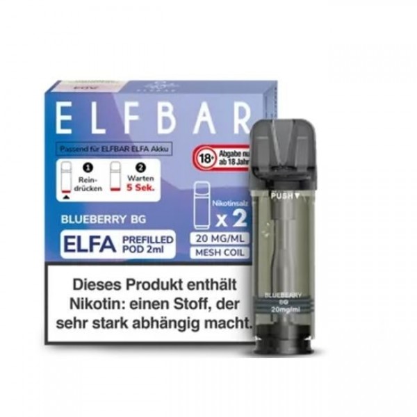 Blueberry BG - Elf Bar - Elfa Prefilled Pod (2er-Pack)