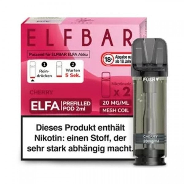 Cherry - Elf Bar - Elfa Prefilled Pod (2er-Pack)