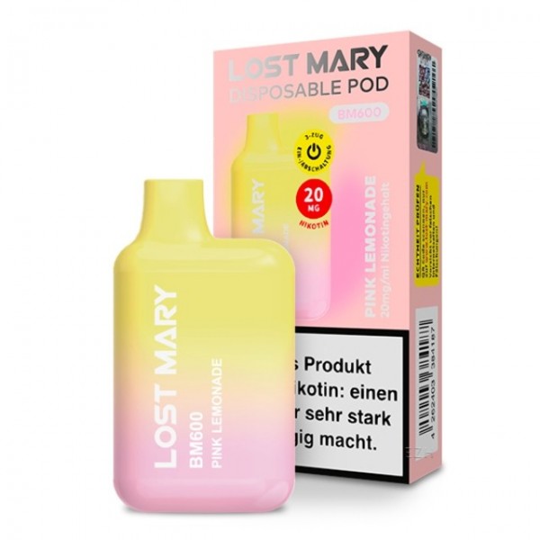 Pink Lemonade Elf Bar Lost Mary BM600 - Einweg E-Zigarette